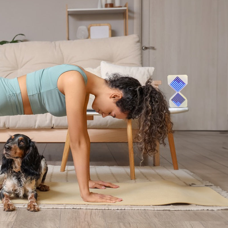 Cyber-style LED electronic sand timer: gravity-sensing, 1-30min countdown, tech decompression toy