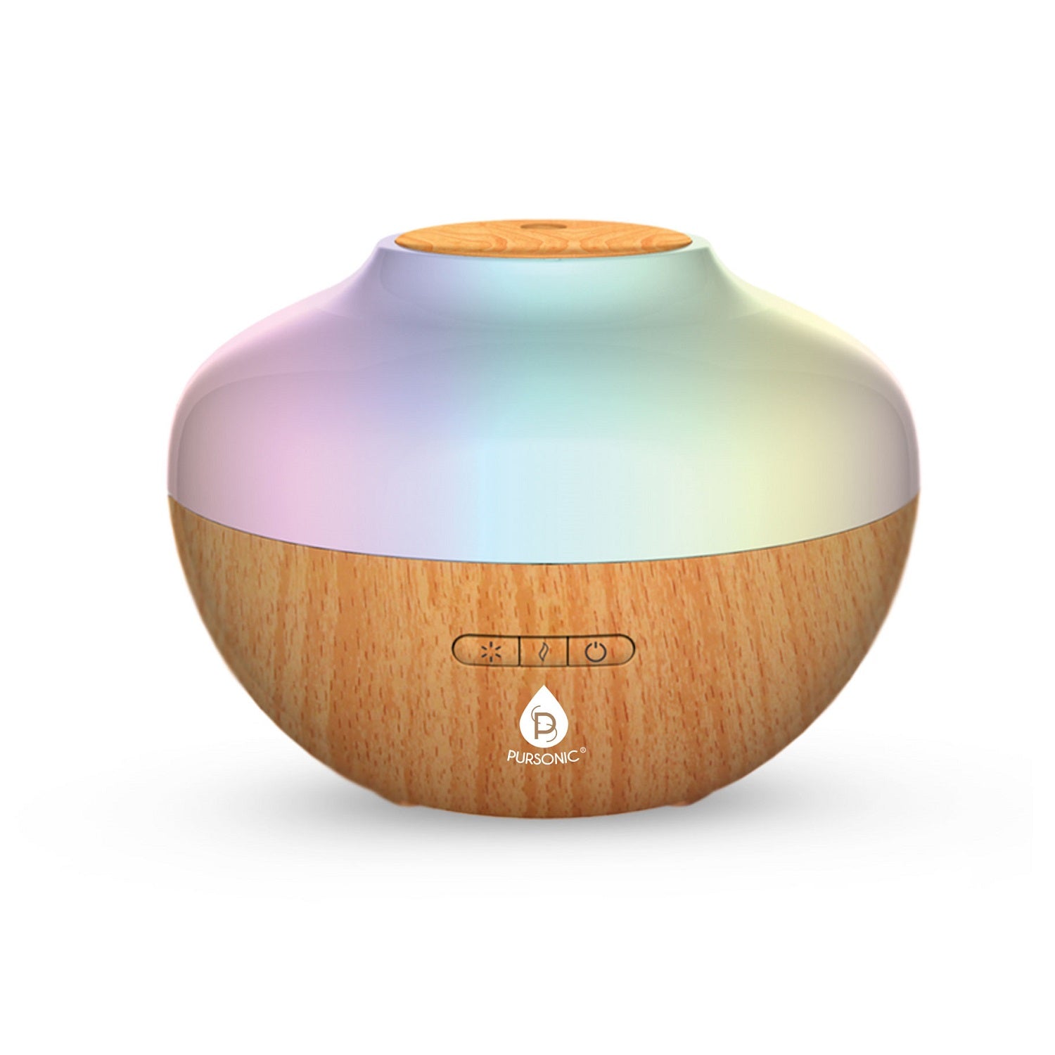 Pursonic Aromatherapy Diffuser & Essential Oil Set-Ultrasonic Top 3 Oils-300ml with 2 Mist Settings 7 Ambient Light Settings-1