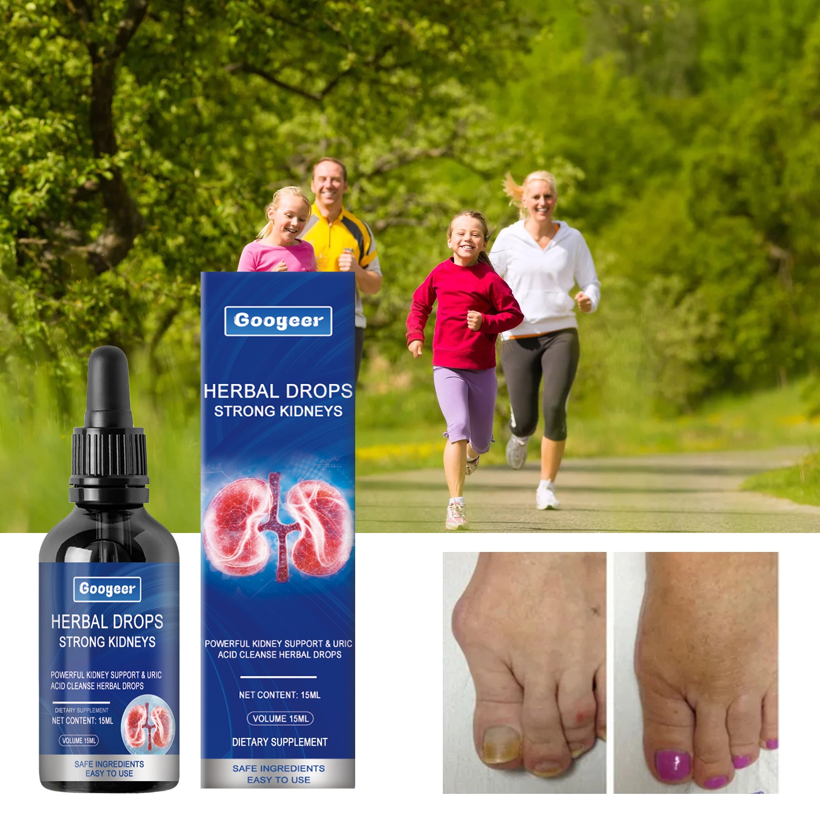 Googeer Herbal Care Drops, Herbal Essence Body Care Solution For Sore Joints Massage Treatment
