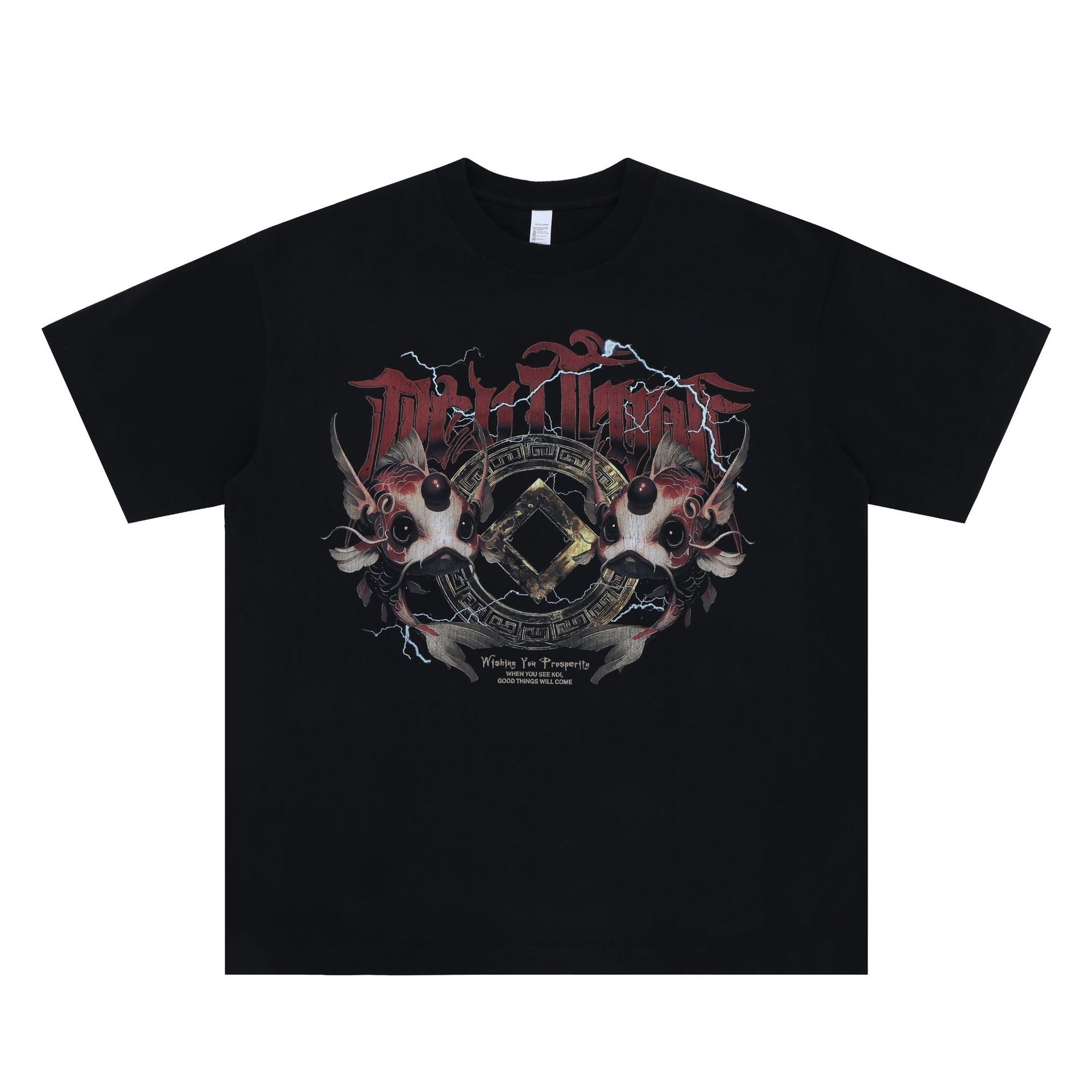 Men's Clothing Print Casual Loose Short Sleeve T-Shirt for Men and Women