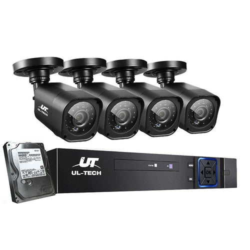 UL-tech 8CH CCTV security camera system with 1080P HD outdoor cameras and DVR