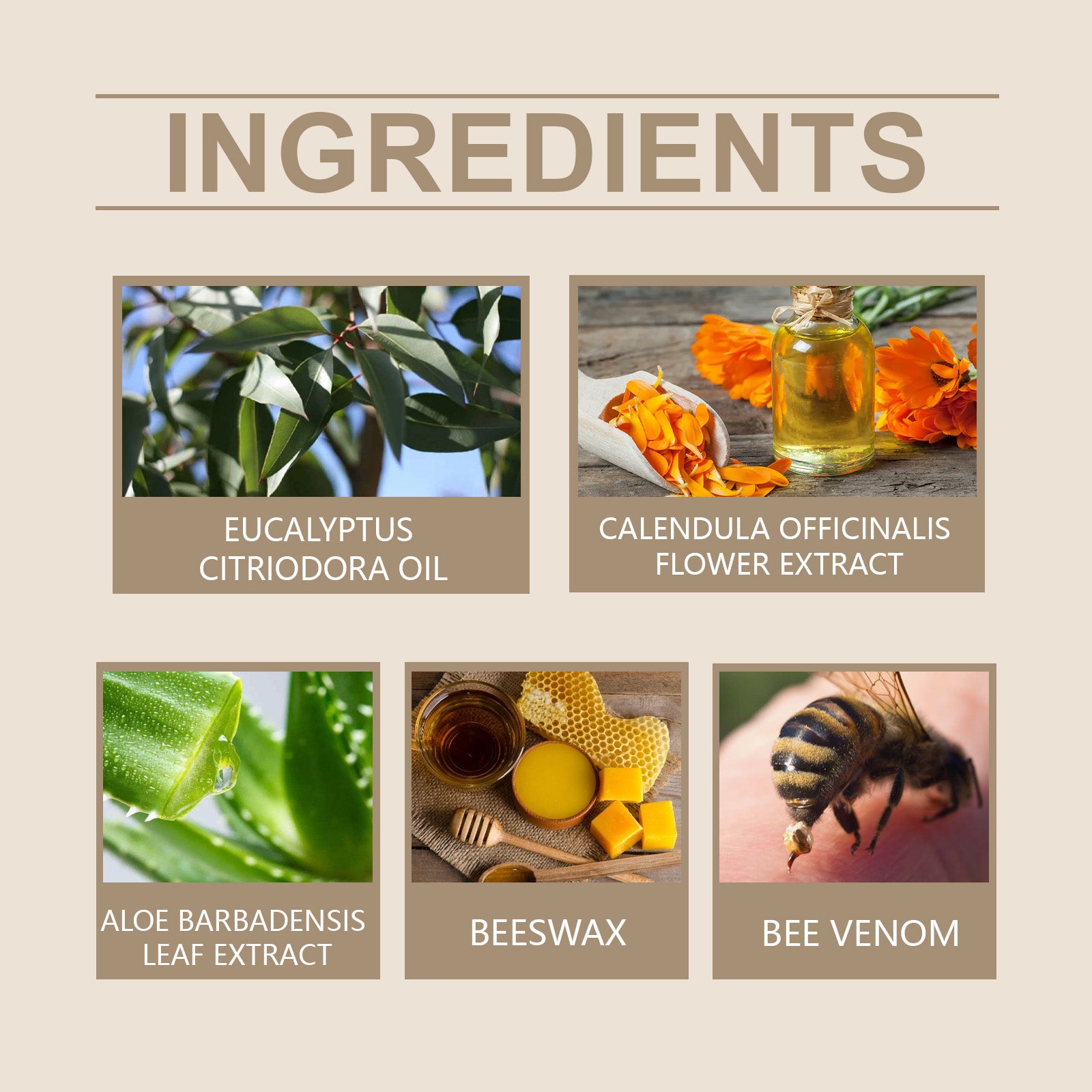 OceAura Bee Venom Care Cream Daily Body Skin Discomfort Moisturizing Moisturizing Massage Topical Cream