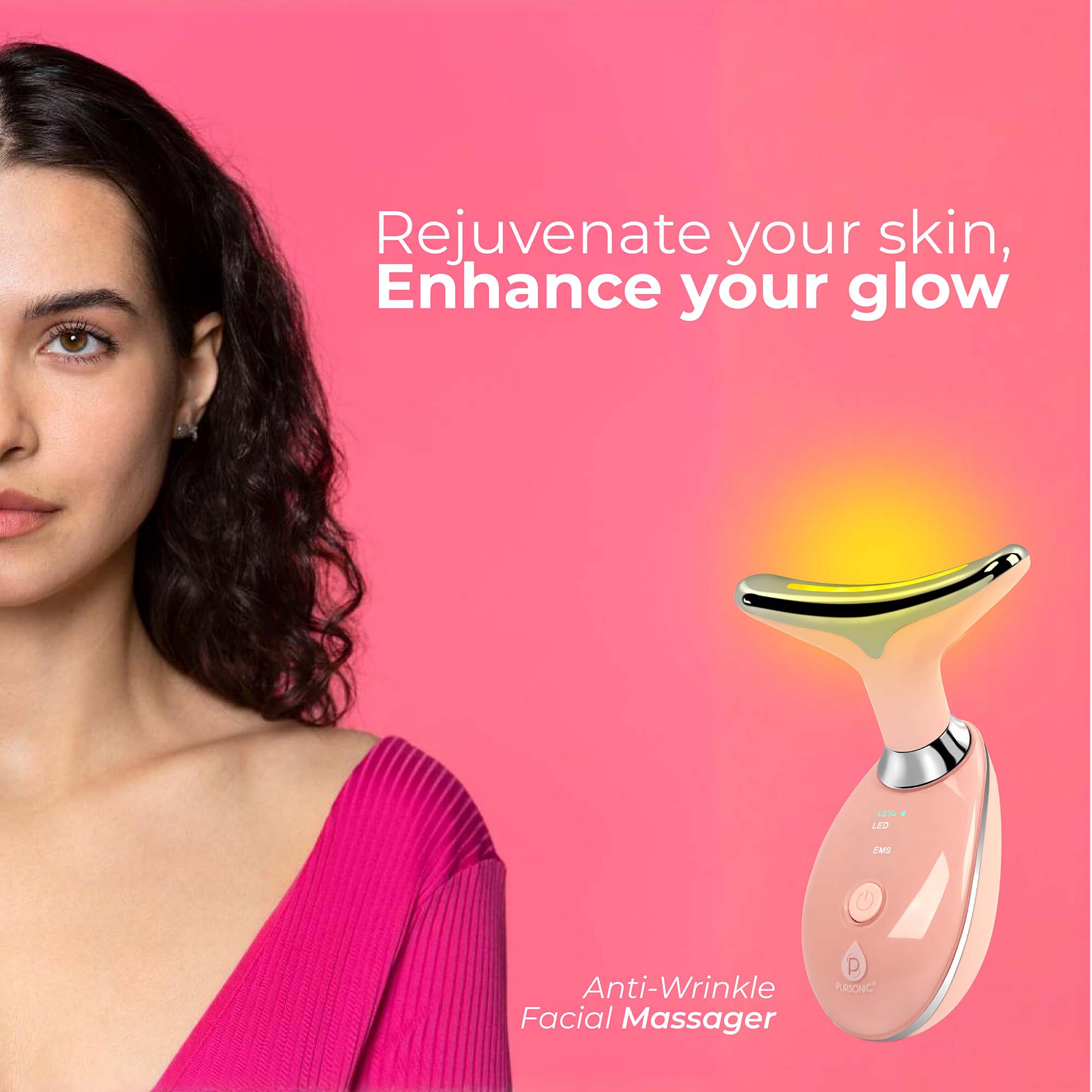 Pursonic Ultimate Glow & Rejuvenation Bundle: 7-in-1 LED Therapy, Facial Steamer, Anti-Aging Eye Gel, and Sheet Masks 🌟-3