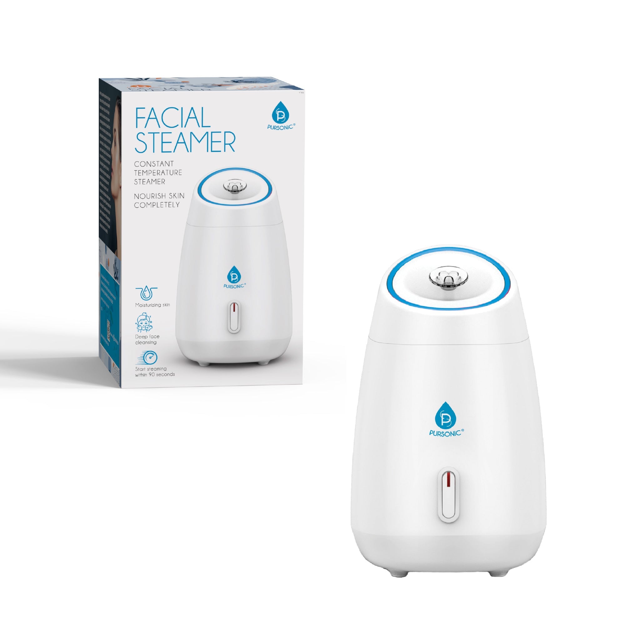 Pursonic Facial Steamer Hot Mist Moisturizing Spa-0