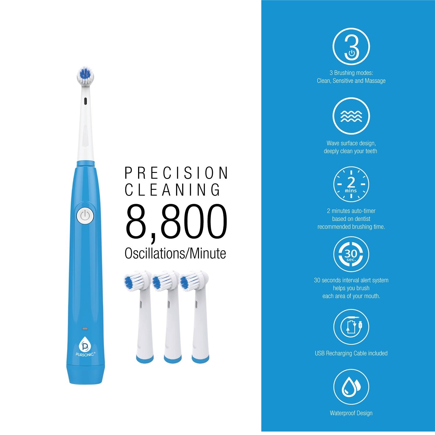 USB Rechargeable Electric Rotary Toothbrush-1