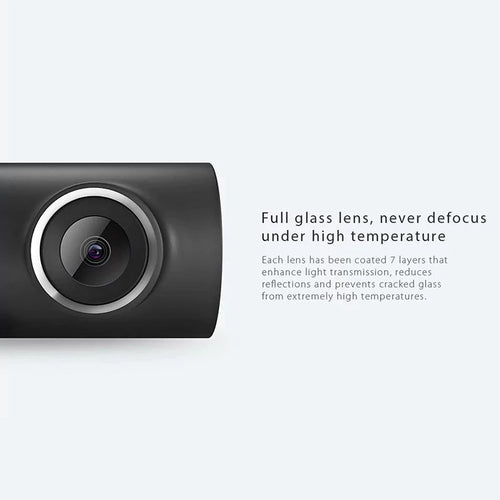 HD Dashboard Camera with Night Vision & Voice Control - 130° Wide Angle