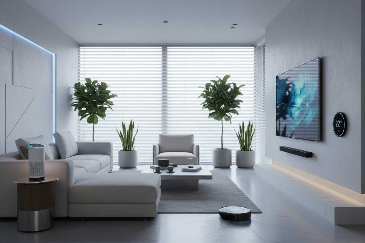 modern home with smart gadgets